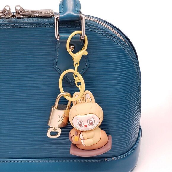 Authentic Louis Vuitton Lock & Key with Labubu Doll Keychain, Keycharm - Picture 8 of 10